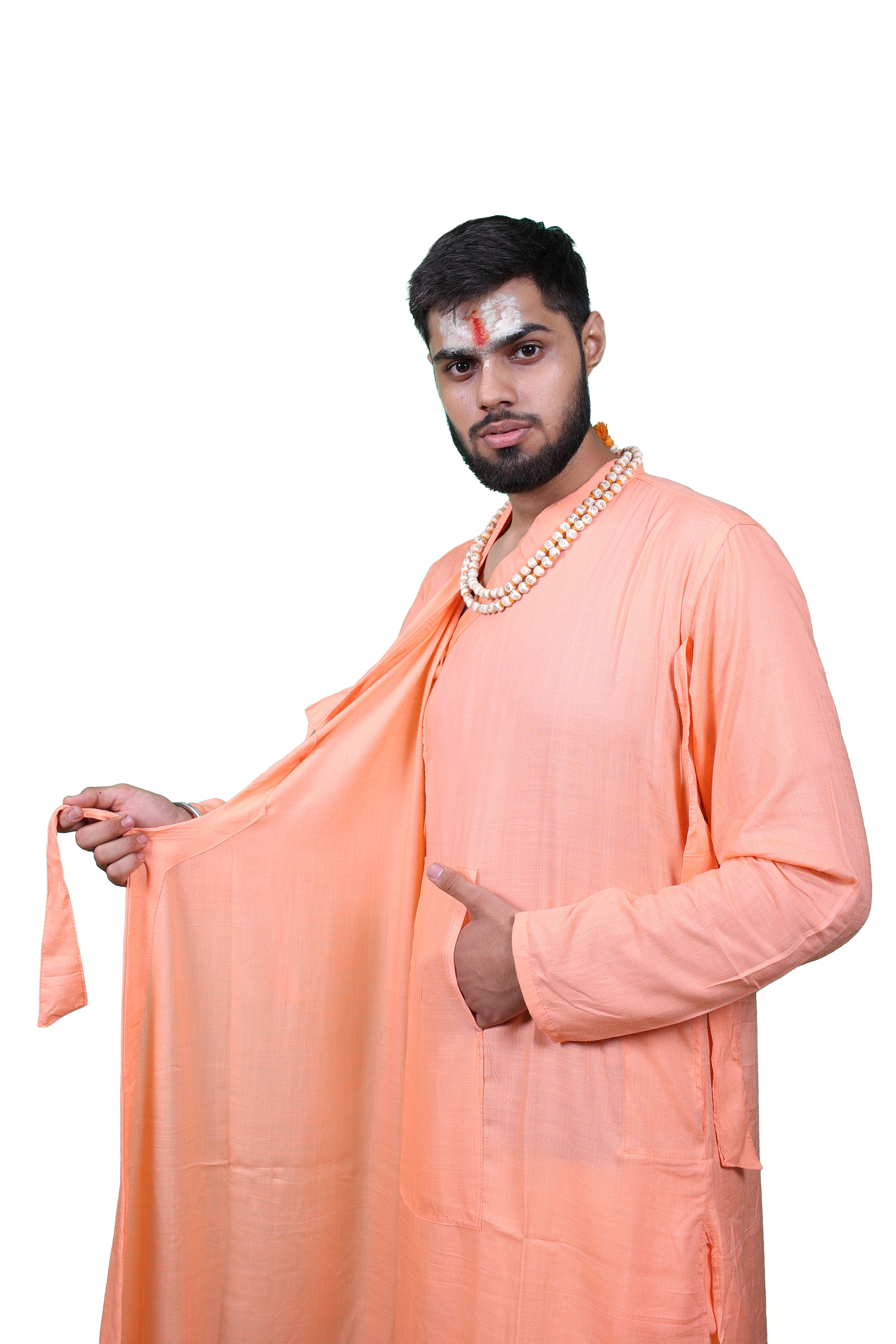 Heritage Bhagalpuri Bagalbandhi Saffron