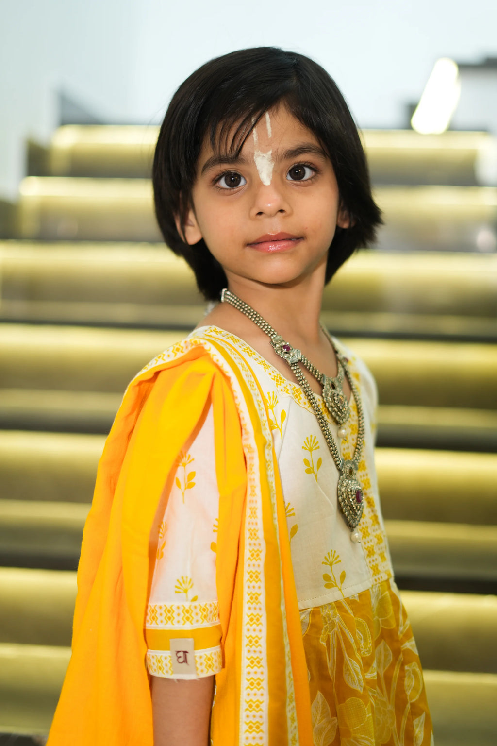 kutumb Peetambara- Baccha Anarkali Set