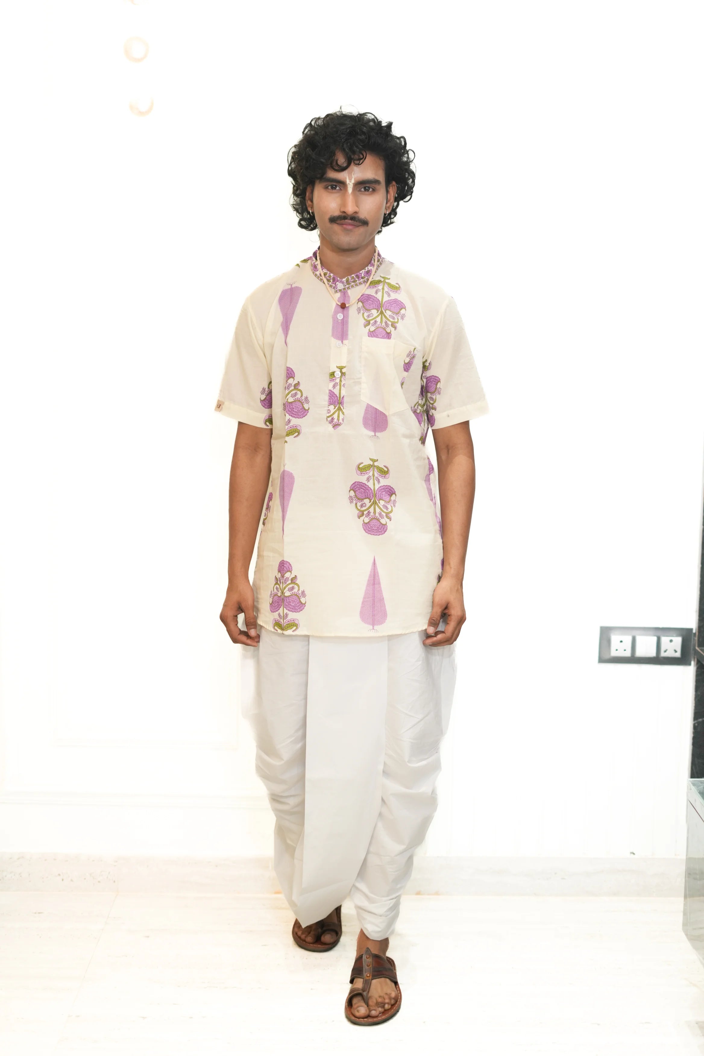 Kutumb Phool Raas- Mens Kurta and Dhoti Set