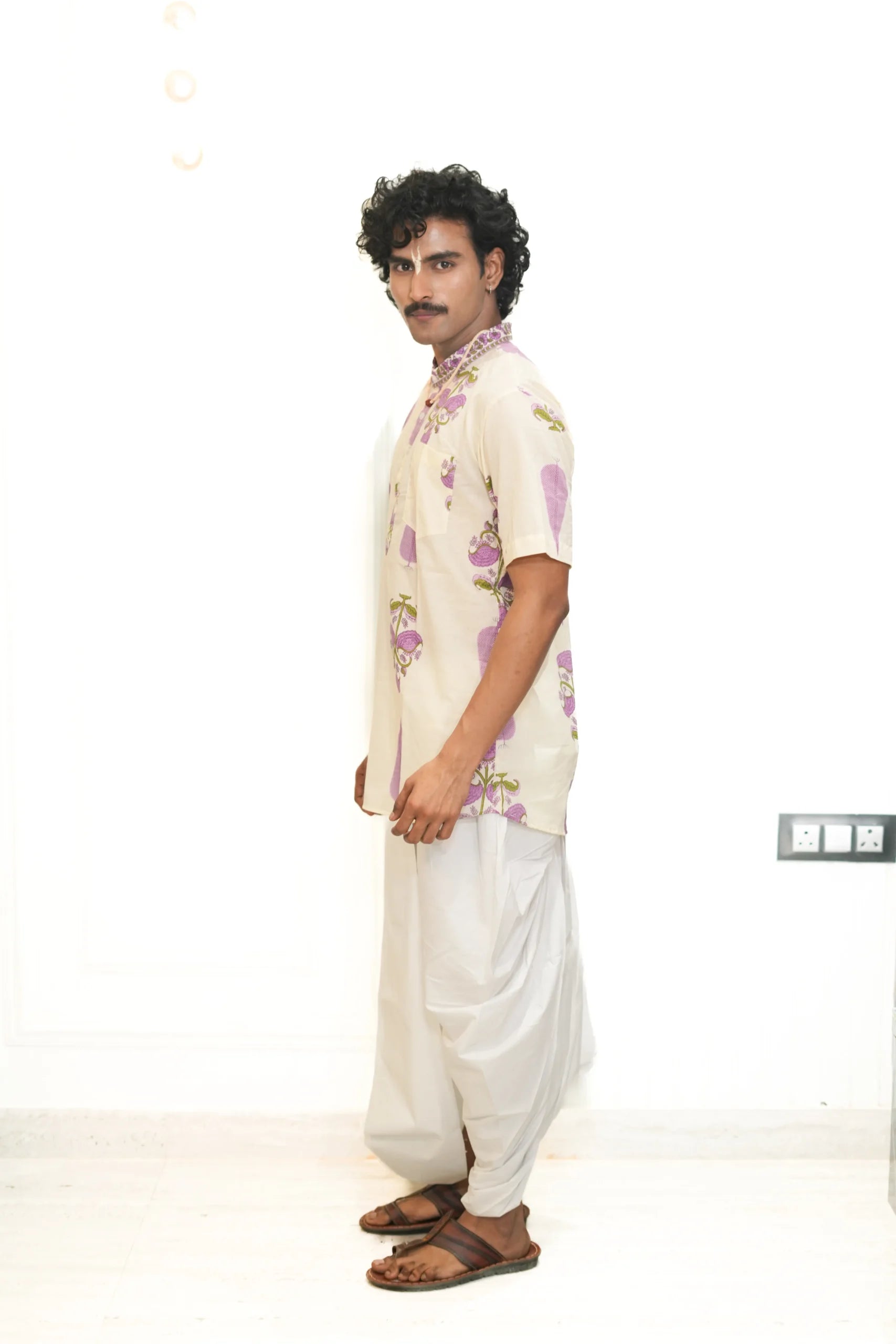 Kutumb Phool Raas- Mens Kurta and Dhoti Set