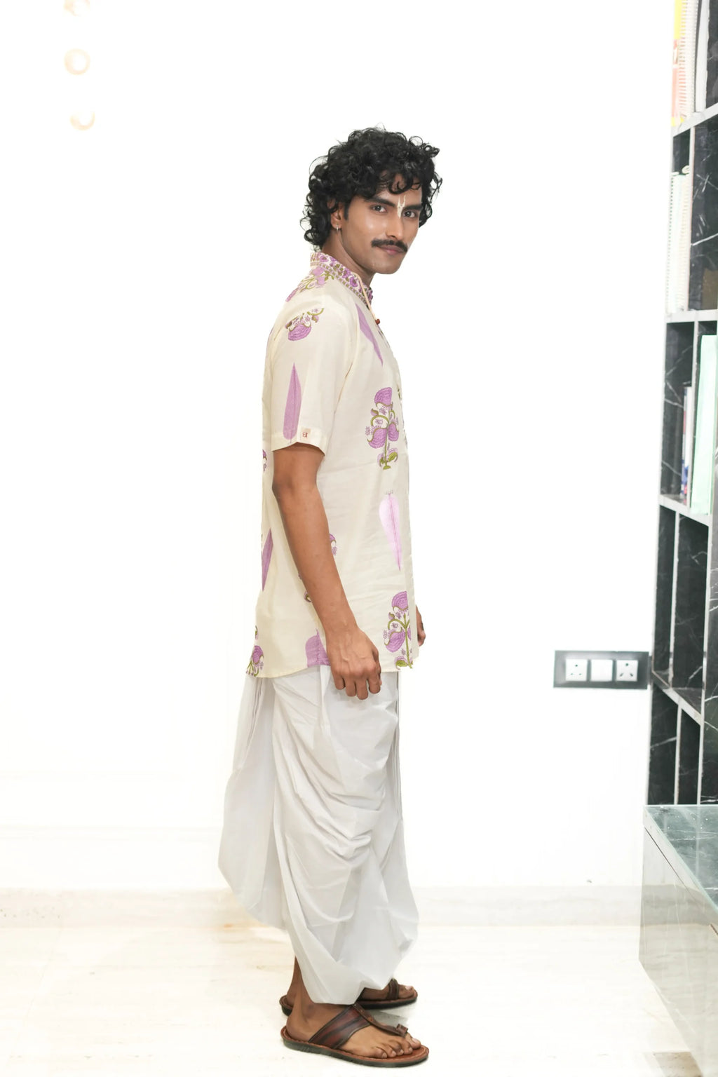 Kutumb Phool Raas- Mens Kurta and Dhoti Set