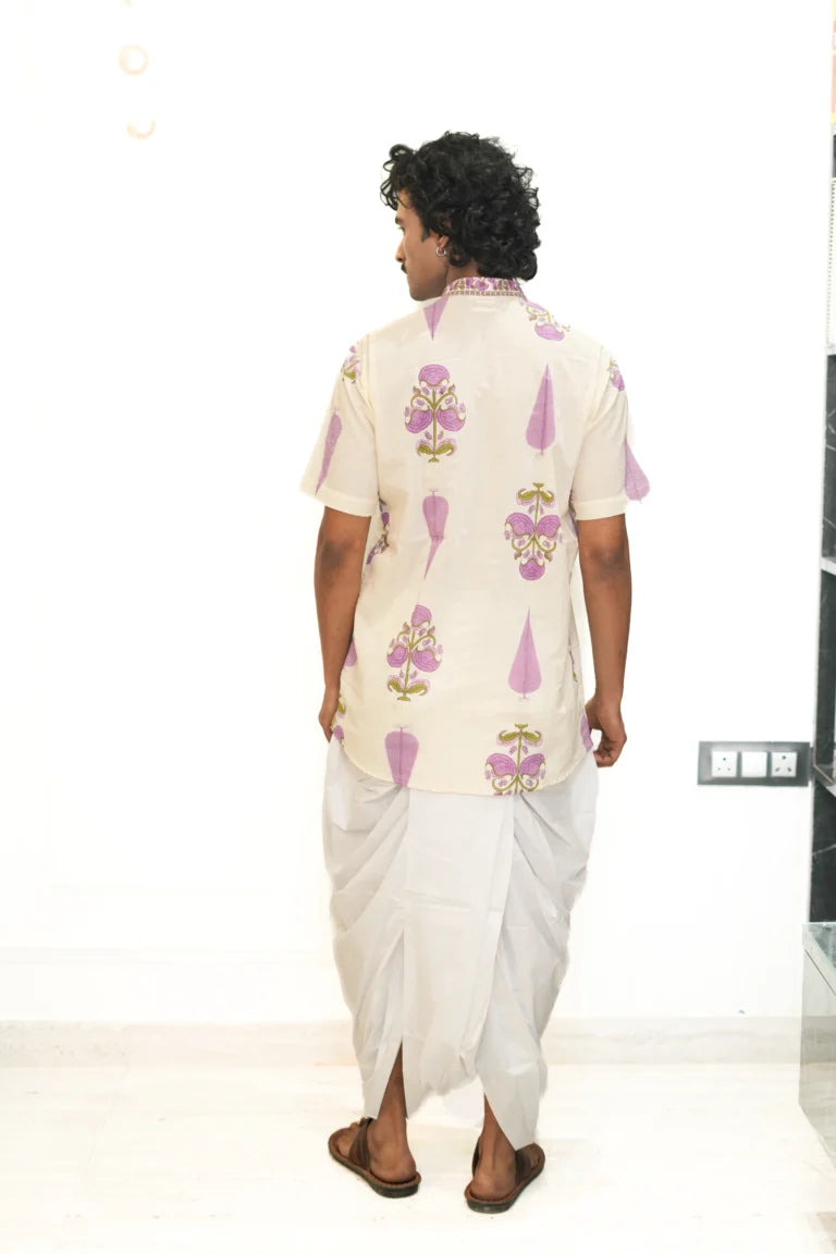 Kutumb Phool Raas- Mens Kurta and Dhoti Set