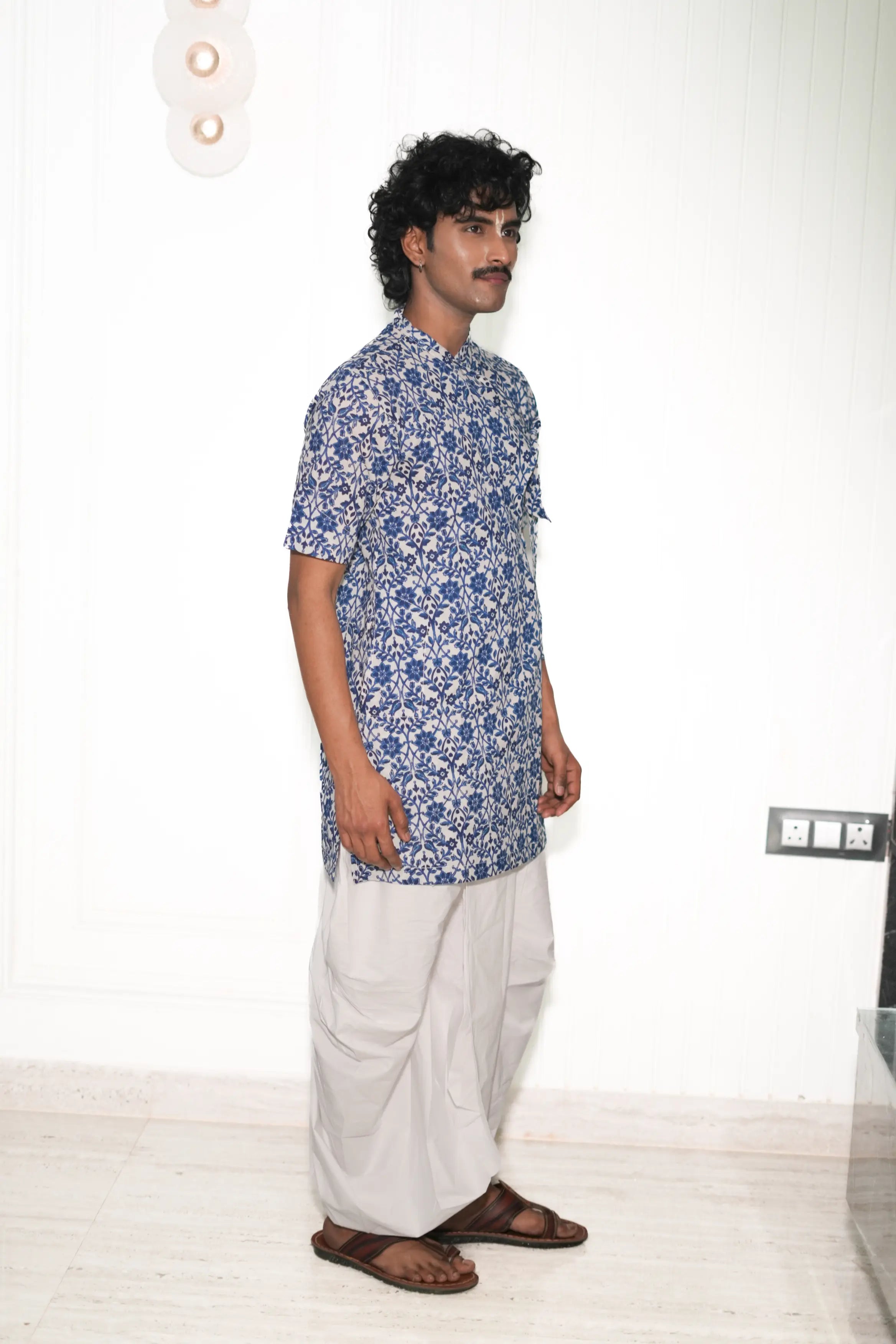 Kutumb Neel Saaj- Mens Bagalbandi And Dhoti Set