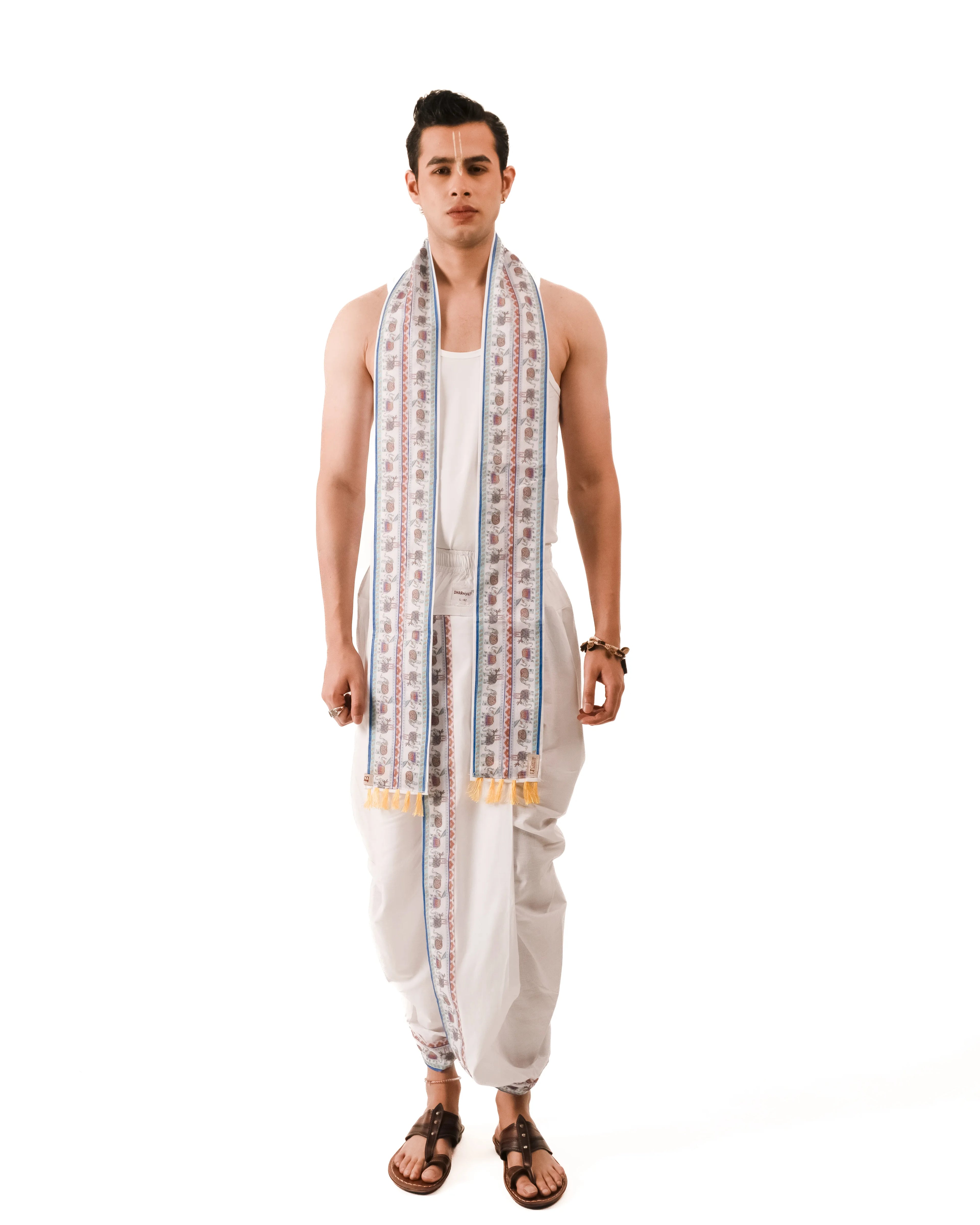Gajanka Set- Readymade dhoti and dupatta