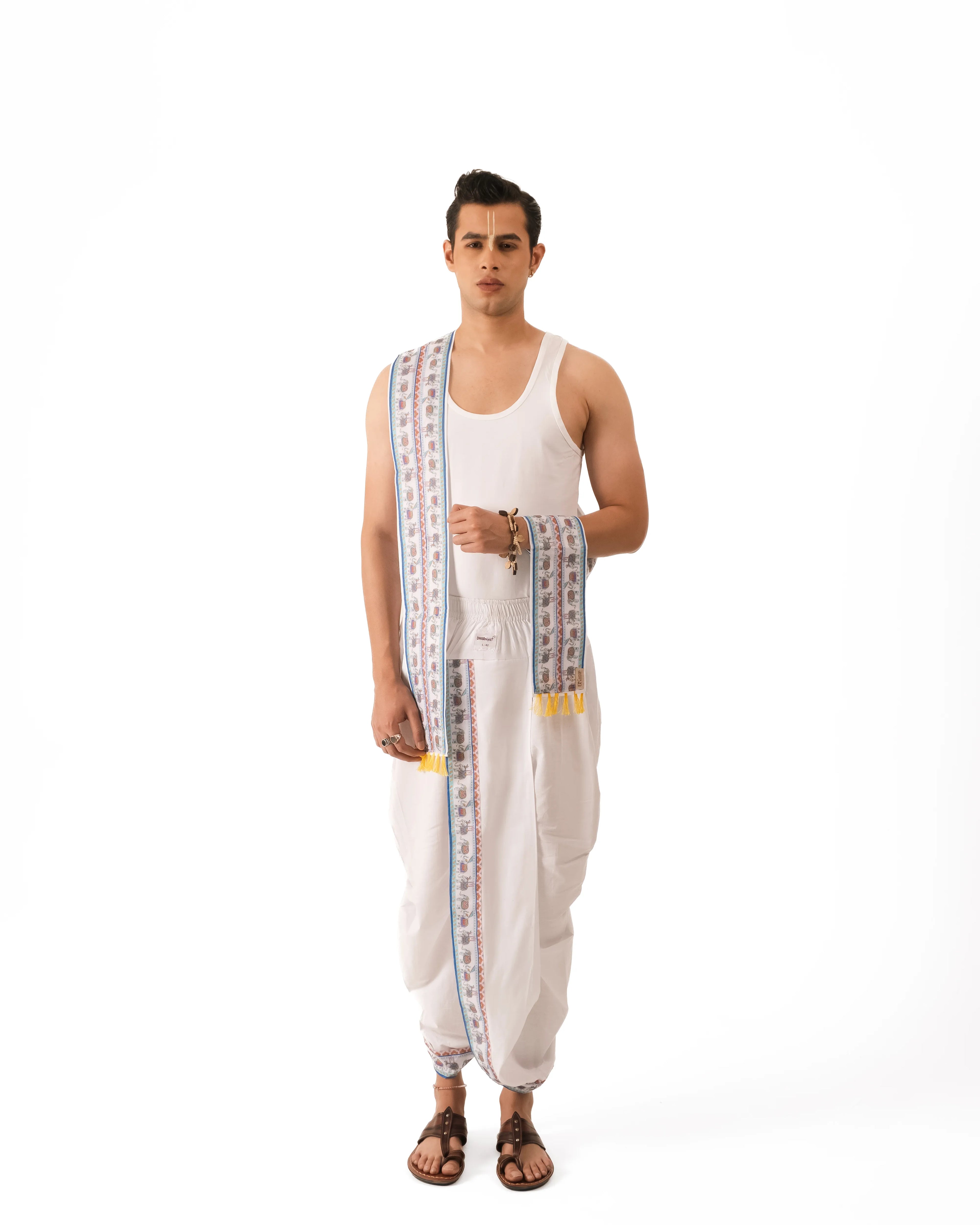 Gajanka Set- Readymade dhoti and dupatta