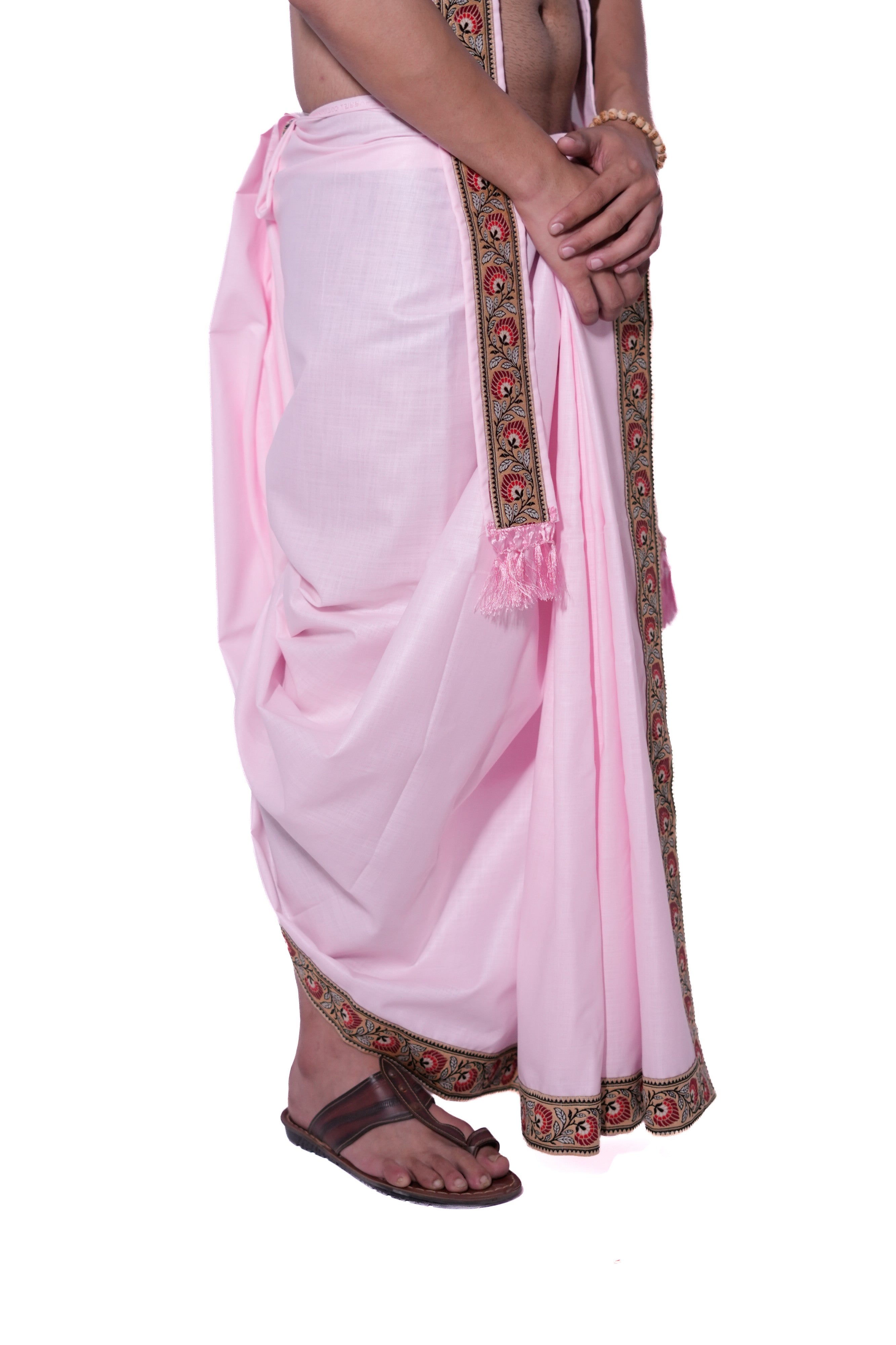 Dhoti and dupatta set - Anurag pink