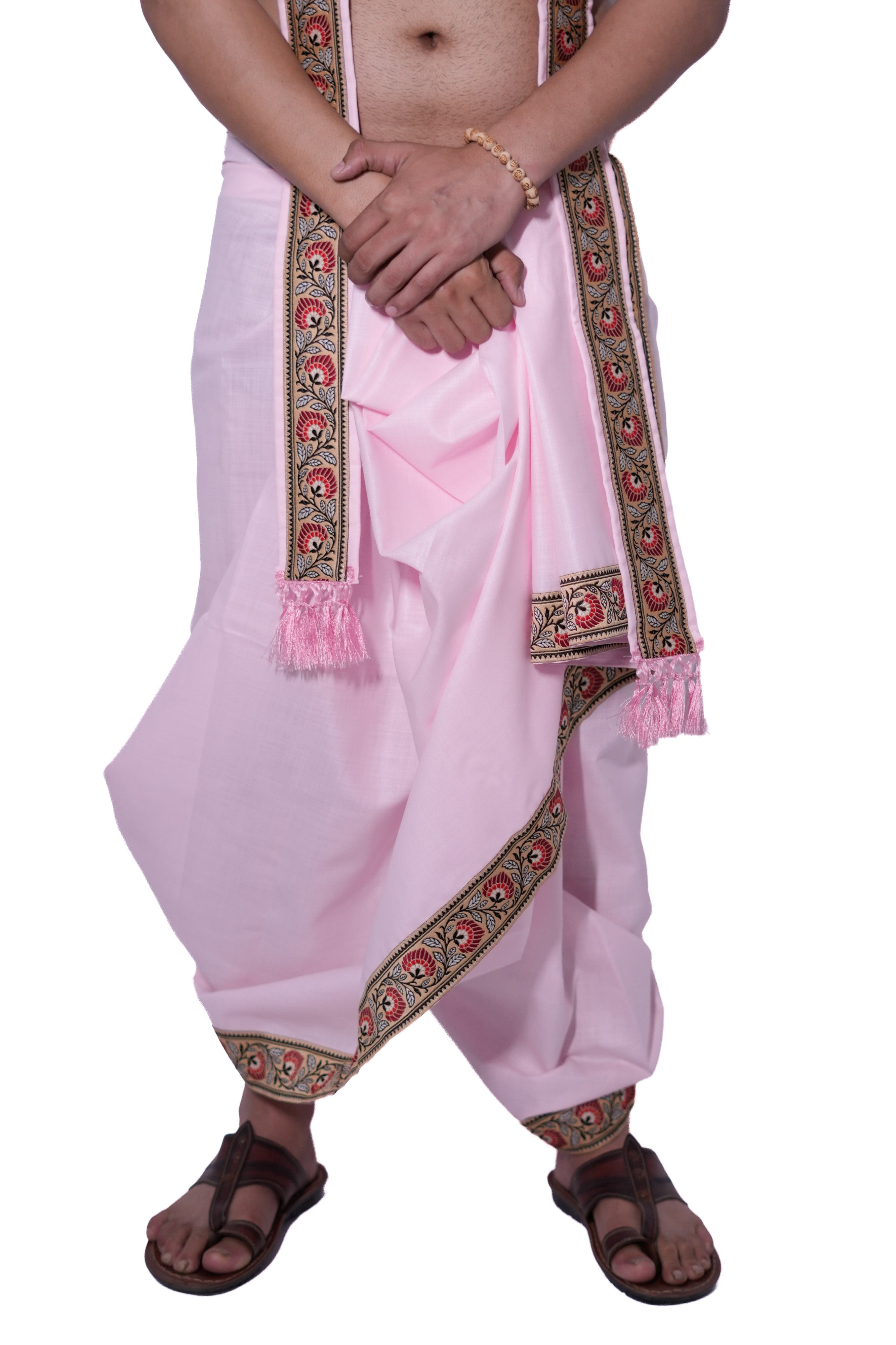 Dhoti and dupatta set - Anurag pink