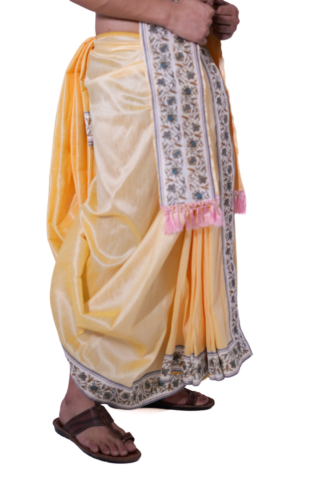 Dhoti and dupatta set - Kanish Cream