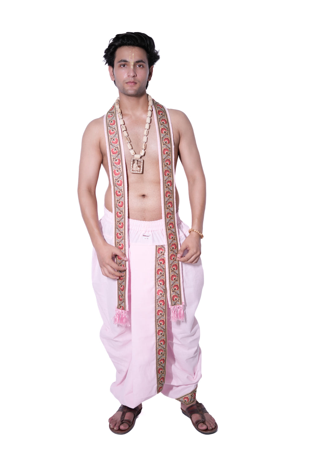 Anurag Border Bagalbandhi Set - Pink