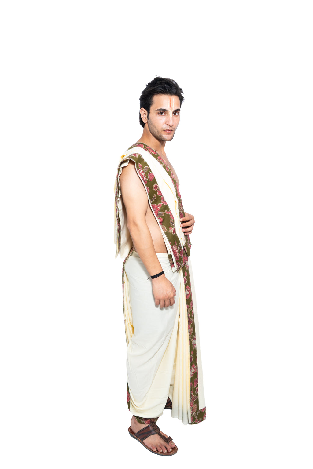 Gul Dhoti and dupatta set - Cream
