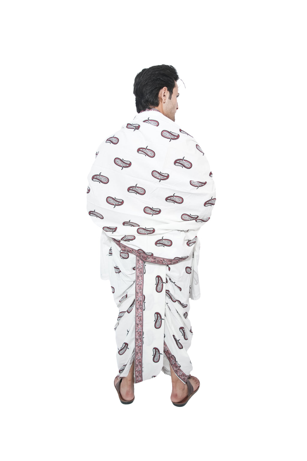 Arya Dhoti and dupatta set - Off white