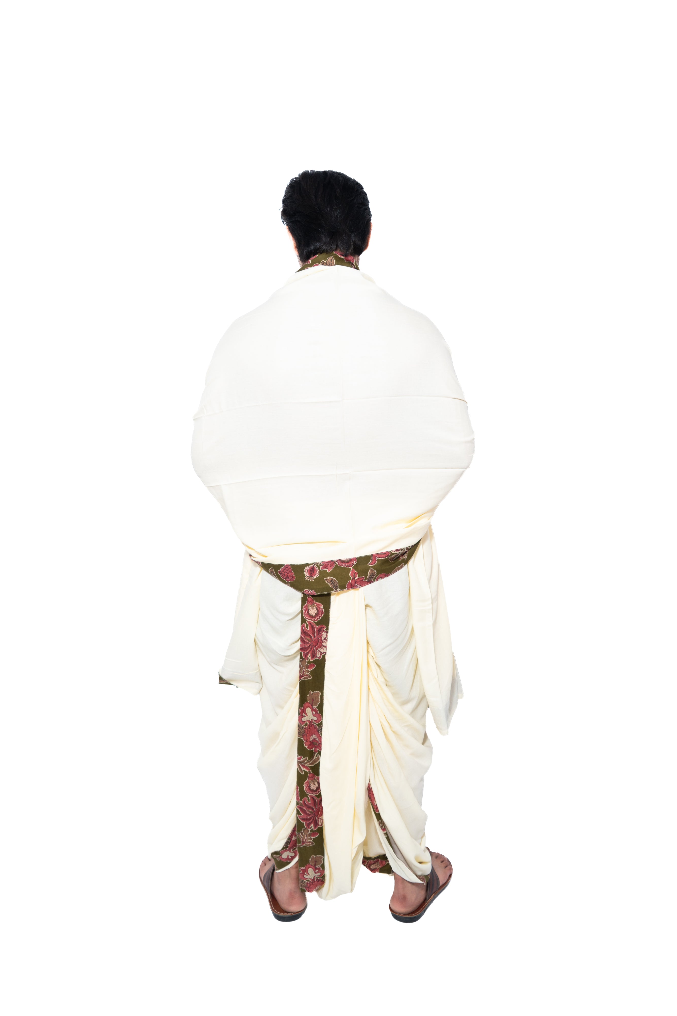 Gul Dhoti and dupatta set - Cream
