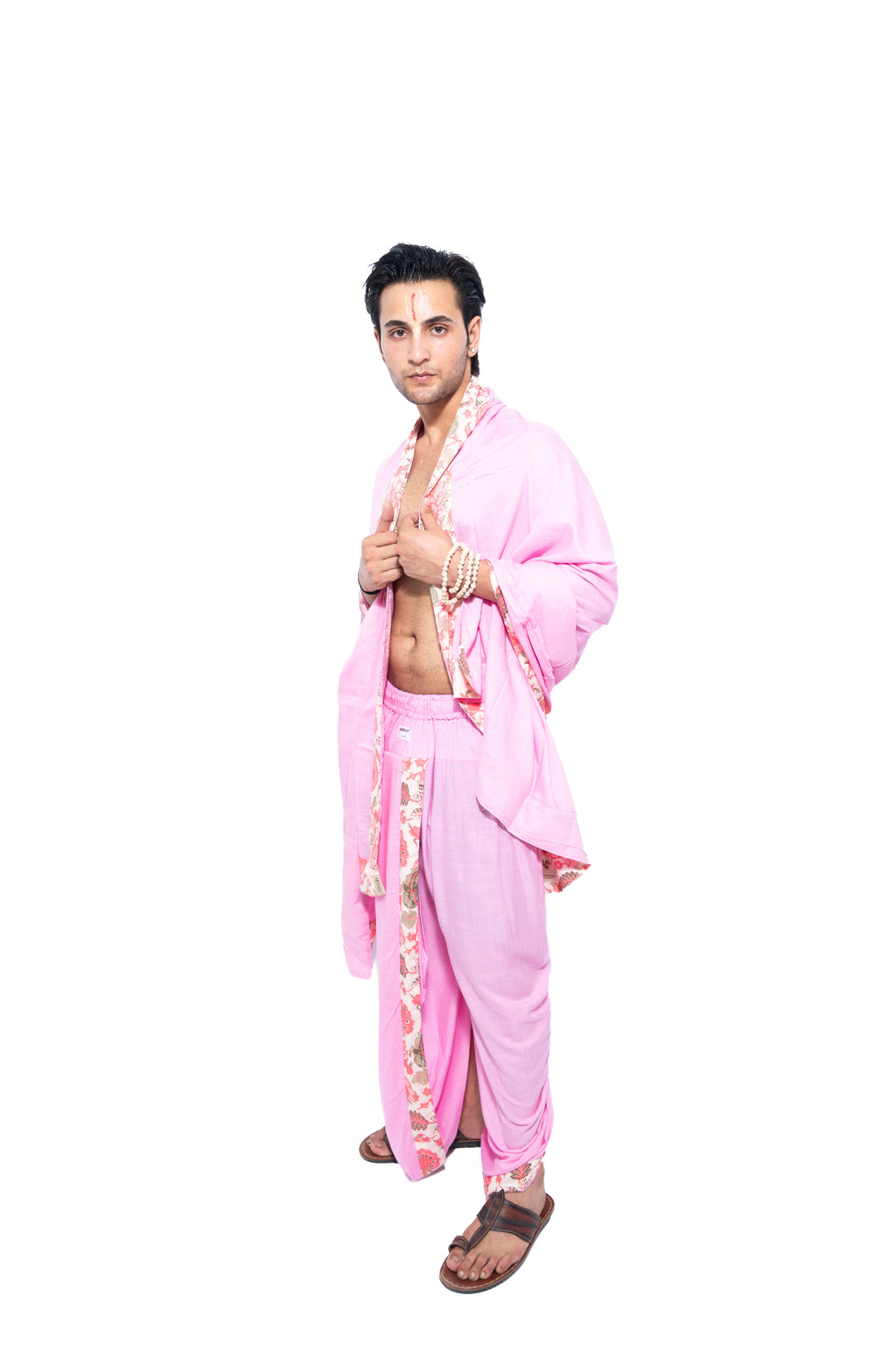 Kishori Readymade Dhoti and dupatta set - Pink