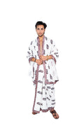 Arya Dhoti and dupatta set - Off white