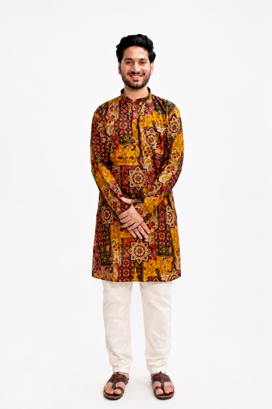 Full Sleeve Long Kurta - Siddhant