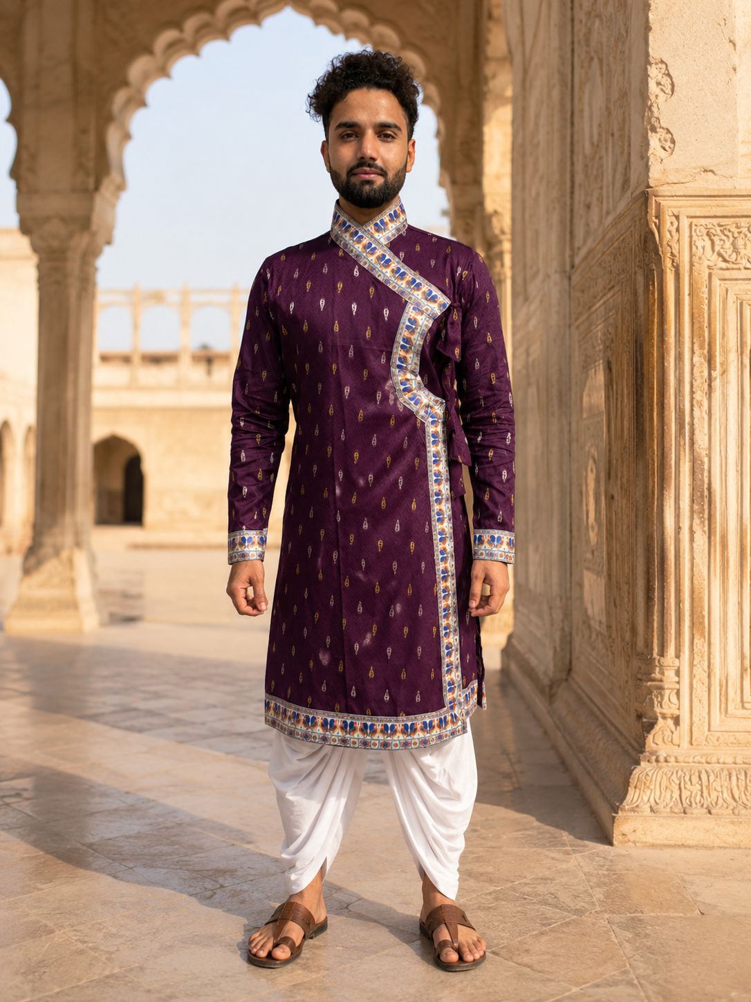 Border bagalbandi - Purple