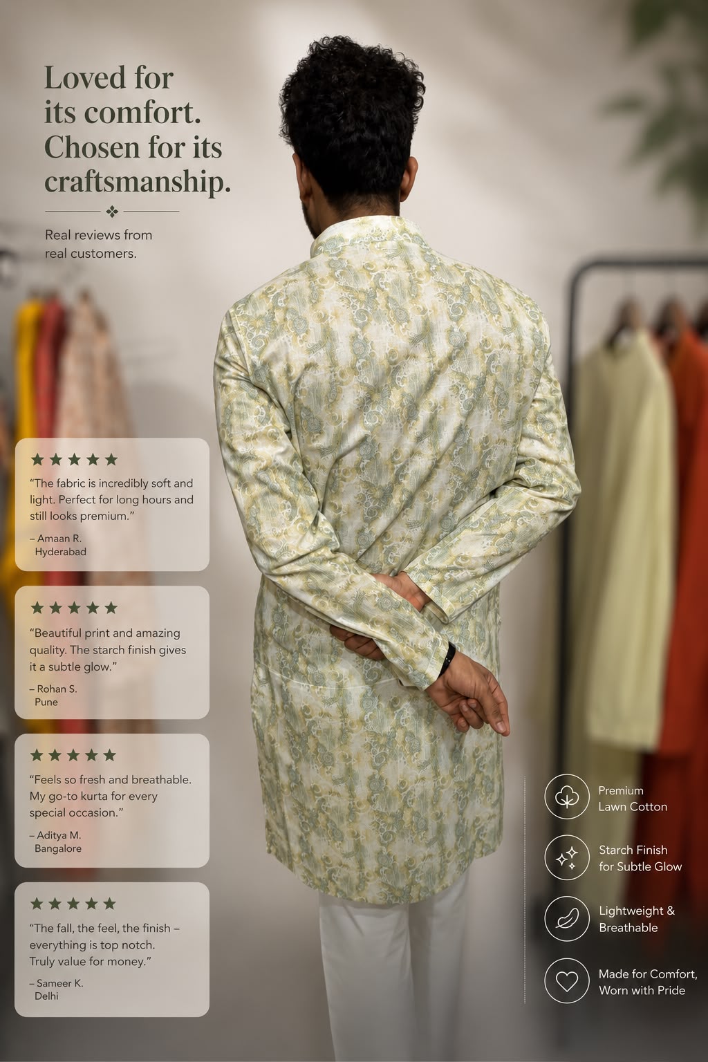 Printed Lawn Kurta