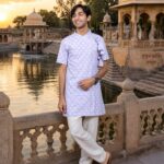 Cotton Printed Short Bagalbandhi – Youth Edition Sky Blue