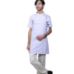 Cotton Printed Short Bagalbandhi – Youth Edition Sky Blue