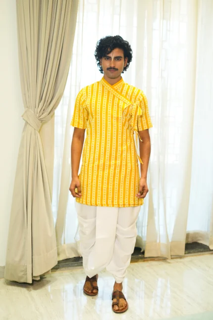 Kutumb Peetambara- Mens Bagalbandhi And Dhoti Set