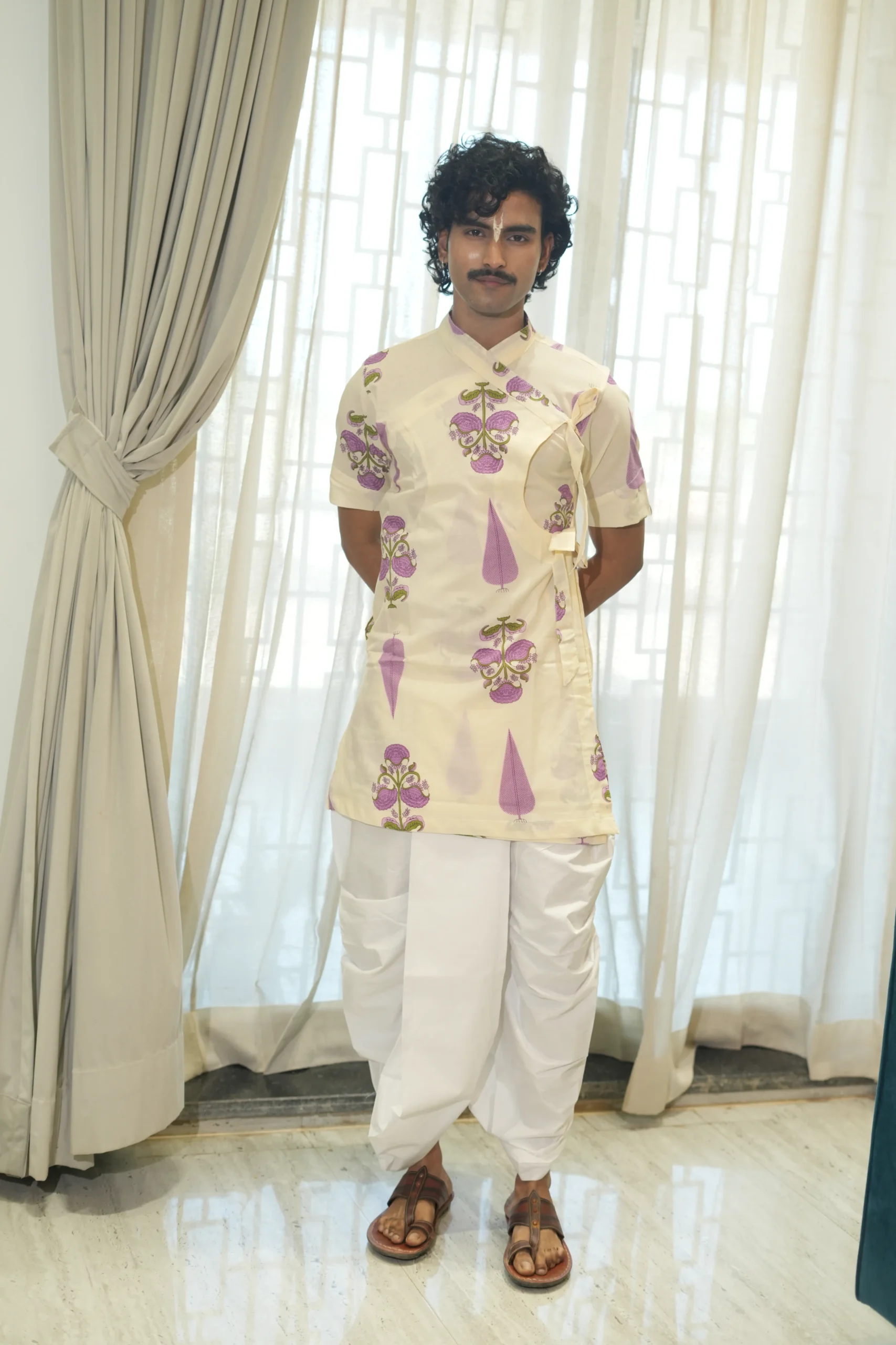 Kutumb Phool Raas - Mens Bagalbandhi And Dhoti Set