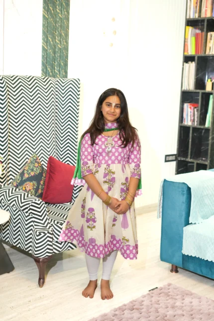 Kutumb Phool Raas -  Baccha Anarkali Set