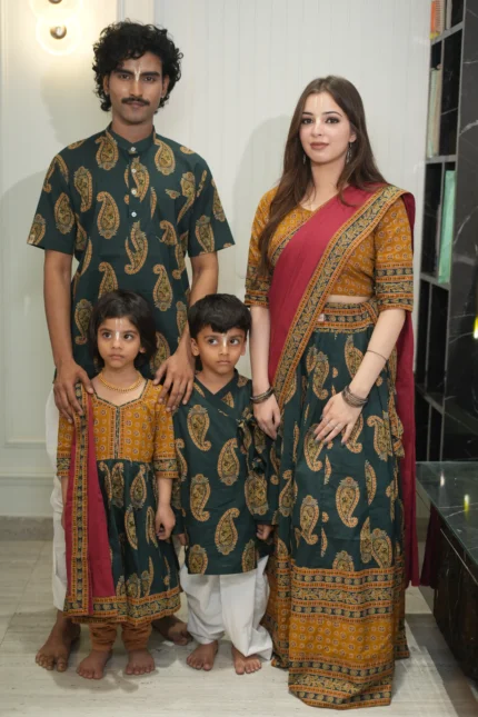 Kutumb Haritva Family Combo with Kurta