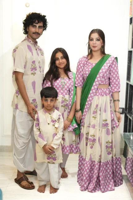 Kutumb Phool Raas Family Combo with Kurta