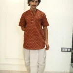 Kutumb Raktambara- Men's Kurta and Dhoti Set