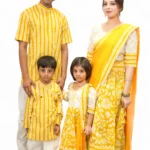 Kutumb Peetambara Family Combo with Kurta