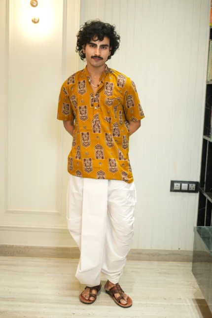 Kutumb Rajsi Raas-  Mens Kurta and Dhoti Set