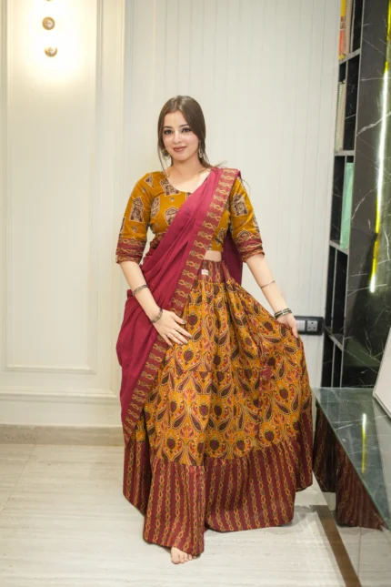 Kutumb Rajsi Raas Frill-Gopi Dress