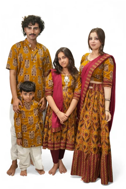Kutumb Rajsi Raas Family Combo with Kurta