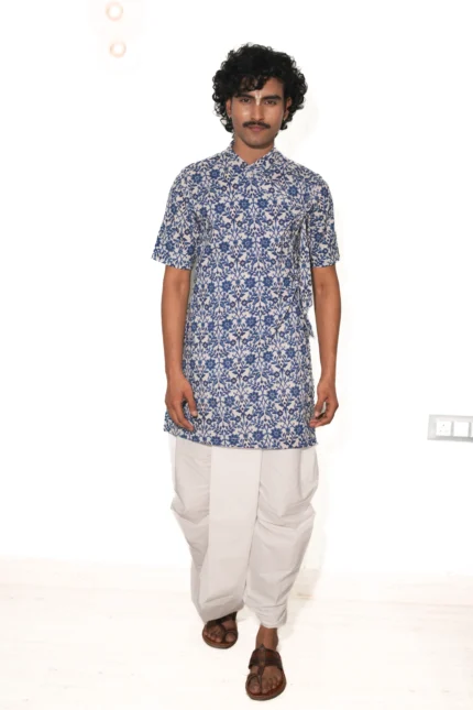 Kutumb Neel Saaj- Mens Bagalbandhi And Dhoti Set