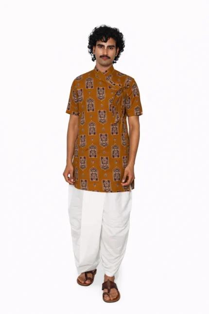 Kutumb Rajsi Raas-  Men's Bagalbandhi And Dhoti Set