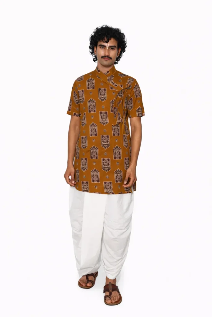 Kutumb Rajsi Raas-  Men's Bagalbandhi And Dhoti Set
