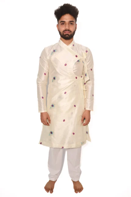 Mor Pankh Silk Bagalbandhi