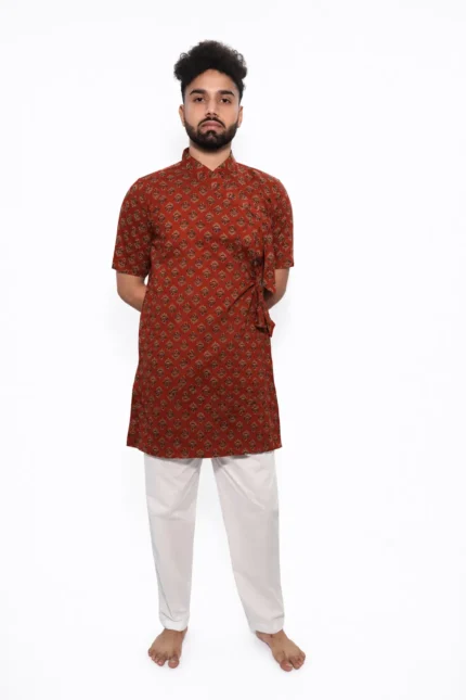 Kutumb Raktambara Mens Bagalbandhi and Payjama Set