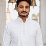 White Cotton Kurta Front Designer